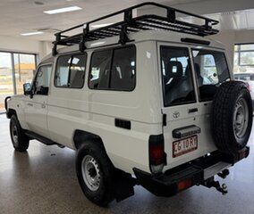 2018 Toyota Landcruiser VDJ78R Workmate Troopcarrier White 5 Speed Manual Wagon
