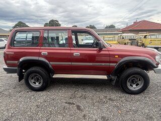 1992 Toyota Landcruiser GXL (4x4) Burgundy 5 Speed Manual 4x4 Wagon.