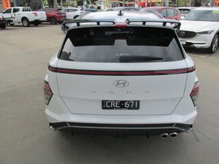 2023 Hyundai Kona OS.V5 MY23 N-Line D-CT AWD White 7 Speed Sports Automatic Dual Clutch Wagon