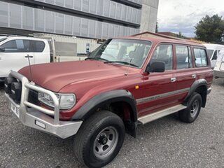 1992 Toyota Landcruiser GXL (4x4) Burgundy 5 Speed Manual 4x4 Wagon