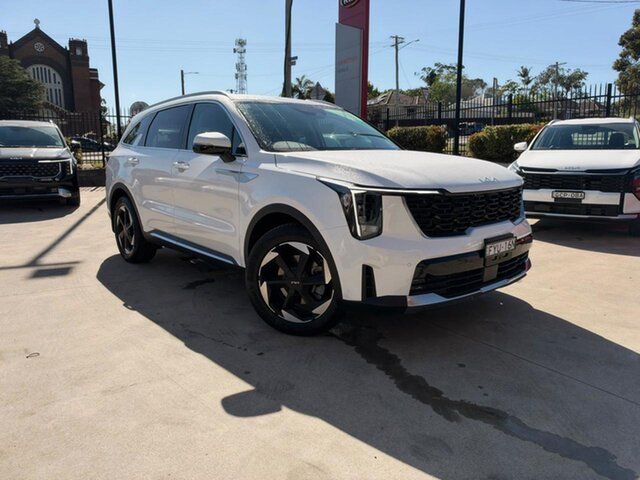 Demo Kia Sorento MQ4 PE MY26 Sport+ AWD East Maitland, 2025 Kia Sorento MQ4 PE MY26 Sport+ AWD Snow White Pearl 8 Speed Sports Automatic Dual Clutch Wagon