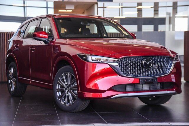 New Mazda CX-5 KF4WLA G35 SKYACTIV-Drive i-ACTIV AWD Akera Osborne Park, 2025 Mazda CX-5 KF4WLA G35 SKYACTIV-Drive i-ACTIV AWD Akera Soul Red Crystal 6 Speed