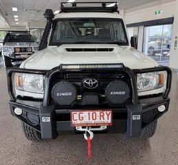 2018 Toyota Landcruiser VDJ78R Workmate Troopcarrier White 5 Speed Manual Wagon