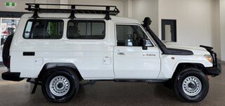 2018 Toyota Landcruiser VDJ78R Workmate Troopcarrier White 5 Speed Manual Wagon.