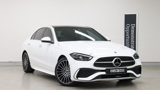 Certified Pre-Owned Mercedes-Benz C-Class W206 803MY C300 9G-Tronic Rushcutters Bay, 2022 Mercedes-Benz C-Class W206 803MY C300 9G-Tronic White 9 Speed Sports Automatic Sedan