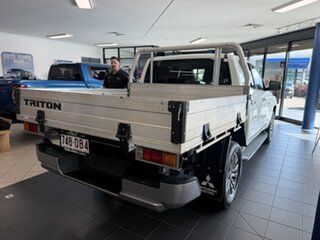 2025 Mitsubishi Triton MV MY25 GLS Double Cab 4x4 White 6 Speed Sports Automatic Cab Chassis.