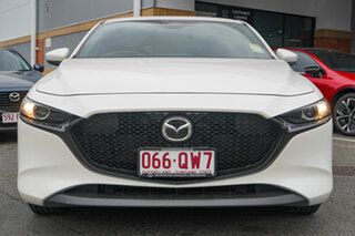 2026 Mazda 3 BP2H7A G20 SKYACTIV-Drive Pure Snowflake White Pearl 6 Speed Sports Automatic Hatchback.