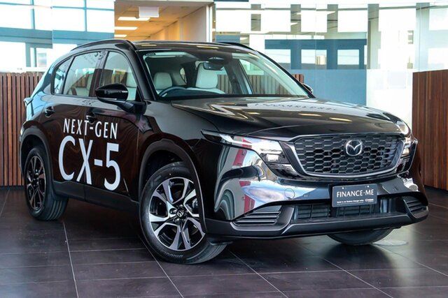 New Mazda CX-5 KM0HA0 G25 SKYACTIV-Drive i-ACTIV AWD Touring Osborne Park, 2026 Mazda CX-5 KM0HA0 G25 SKYACTIV-Drive i-ACTIV AWD Touring Jet Black 6 Speed Sports Automatic