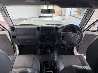 2018 Toyota Landcruiser VDJ78R Workmate Troopcarrier White 5 Speed Manual Wagon