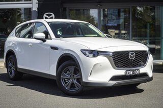 2025 Mazda CX-60 KH0HD G25 Skyactiv-Drive RWD Pure Rhodium White 8 Speed.