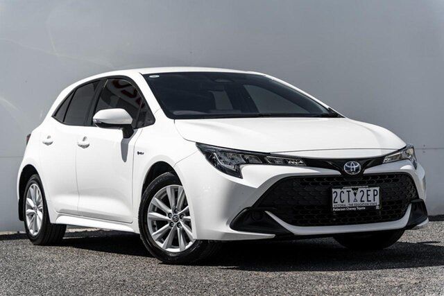 Used Toyota Corolla ZWE219R Ascent Sport E-CVT Hybrid Keysborough, 2025 Toyota Corolla ZWE219R Ascent Sport E-CVT Hybrid White 1 Speed Constant Variable Hatchback