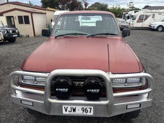1992 Toyota Landcruiser GXL (4x4) Burgundy 5 Speed Manual 4x4 Wagon