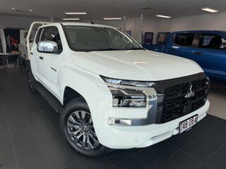 2025 Mitsubishi Triton MV MY25 GLS Double Cab 4x4 White 6 Speed Sports Automatic Cab Chassis.