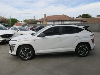 2023 Hyundai Kona OS.V5 MY23 N-Line D-CT AWD White 7 Speed Sports Automatic Dual Clutch Wagon