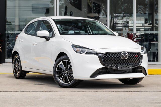 New Mazda 2 DJ2HAA G15 SKYACTIV-Drive GT Kirrawee, 2026 Mazda 2 DJ2HAA G15 SKYACTIV-Drive GT Snowflake White Pearl 6 Speed Sports Automatic Hatchback
