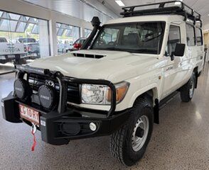 2018 Toyota Landcruiser VDJ78R Workmate Troopcarrier White 5 Speed Manual Wagon