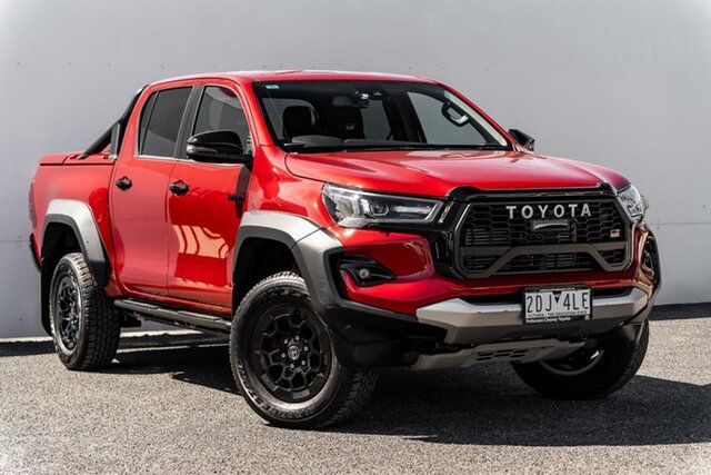 Used Toyota Hilux GUN126R GR Sport Double Cab Keysborough, 2025 Toyota Hilux GUN126R GR Sport Double Cab Red 6 Speed Sports Automatic Utility