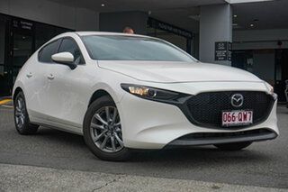 2026 Mazda 3 BP2H7A G20 SKYACTIV-Drive Pure Snowflake White Pearl 6 Speed Sports Automatic Hatchback.