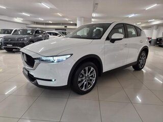 2021 Mazda CX-5 KF4WLA Akera SKYACTIV-Drive i-ACTIV AWD White 6 Speed Sports Automatic Wagon