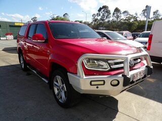 2018 Volkswagen Amarok 2H MY18 TDI550 4MOTION Perm Highline Red 8 Speed Automatic Utility.