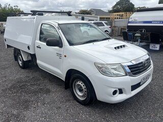 2011 Toyota Hilux KUN16R MY11 Upgrade SR White 5 Speed Manual Cab Chassis