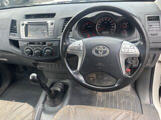 2011 Toyota Hilux KUN16R MY11 Upgrade SR White 5 Speed Manual Cab Chassis