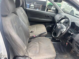 2011 Toyota Hilux KUN16R MY11 Upgrade SR White 5 Speed Manual Cab Chassis