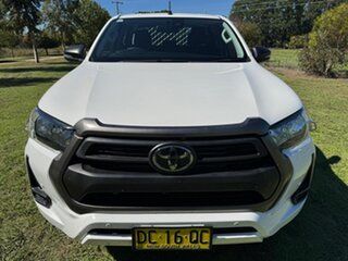 2021 Toyota Hilux GUN126R SR Double Cab White 6 Speed Sports Automatic Cab Chassis