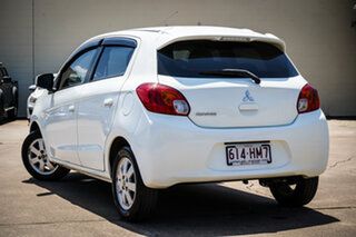 2013 Mitsubishi Mirage LA MY14 ES White 1 Speed Constant Variable Hatchback.