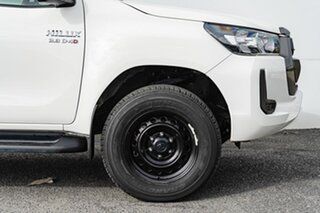 2020 Toyota Hilux GUN126R SR Double Cab White 6 Speed Sports Automatic Cab Chassis