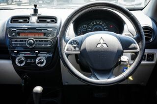 2013 Mitsubishi Mirage LA MY14 ES White 1 Speed Constant Variable Hatchback