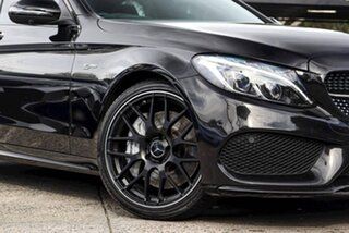 2017 Mercedes-Benz C-Class W205 807+057MY C43 AMG 9G-Tronic 4MATIC Black 9 Speed Sports Automatic