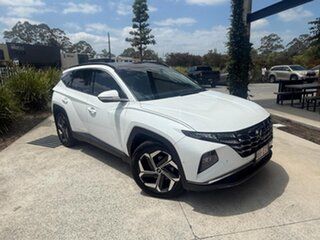 2022 Hyundai Tucson NX4.V1 MY22 Highlander AWD White 8 Speed Sports Automatic Wagon.