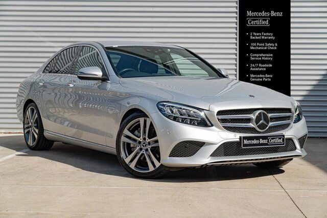 Used Mercedes-Benz C-Class W205 801MY C300 9G-Tronic Mornington, 2021 Mercedes-Benz C-Class W205 801MY C300 9G-Tronic Silver 9 Speed Sports Automatic Sedan