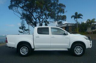 2013 Toyota Hilux KUN26R MY12 SR5 Double Cab White 4 Speed Automatic Utility