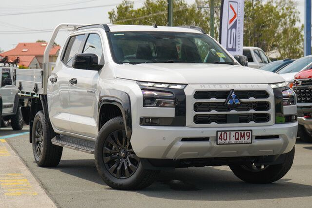 Demo Mitsubishi Triton MV MY25 GSR Double Cab 4x4 Aspley, 2025 Mitsubishi Triton MV MY25 GSR Double Cab 4x4 White Diamond 6 Speed Sports Automatic Cab Chassis