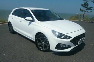 2021 Hyundai i30 PD.V4 MY22 White 6 Speed Sports Automatic Hatchback.