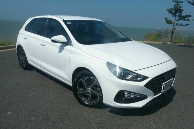 Used Hyundai i30 PD.V4 MY22 Gladstone, 2021 Hyundai i30 PD.V4 MY22 White 6 Speed Sports Automatic Hatchback