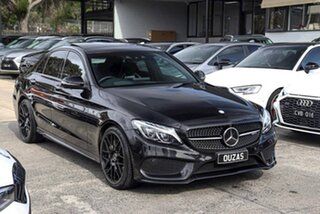2017 Mercedes-Benz C-Class W205 807+057MY C43 AMG 9G-Tronic 4MATIC Black 9 Speed Sports Automatic