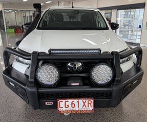 2021 Toyota Hilux GUN126R SR Double Cab White 6 Speed Sports Automatic Cab Chassis