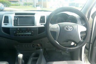 2013 Toyota Hilux KUN26R MY12 SR5 Double Cab White 4 Speed Automatic Utility