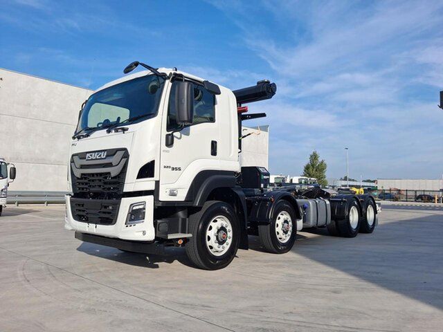 New Isuzu F Series Keysborough, 2026 Isuzu F Series FYJ 320-355 AT R60 White Hooklift & Bi Fold