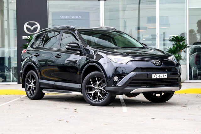 Used Toyota RAV4 ASA44R GXL AWD Kirrawee, 2017 Toyota RAV4 ASA44R GXL AWD Black 6 Speed Sports Automatic Wagon