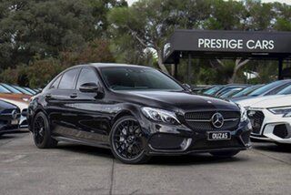2017 Mercedes-Benz C-Class W205 807+057MY C43 AMG 9G-Tronic 4MATIC Black 9 Speed Sports Automatic.