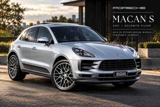 2021 Porsche Macan 95B MY21 S PDK AWD Silver 7 Speed Sports Automatic Dual Clutch Wagon.