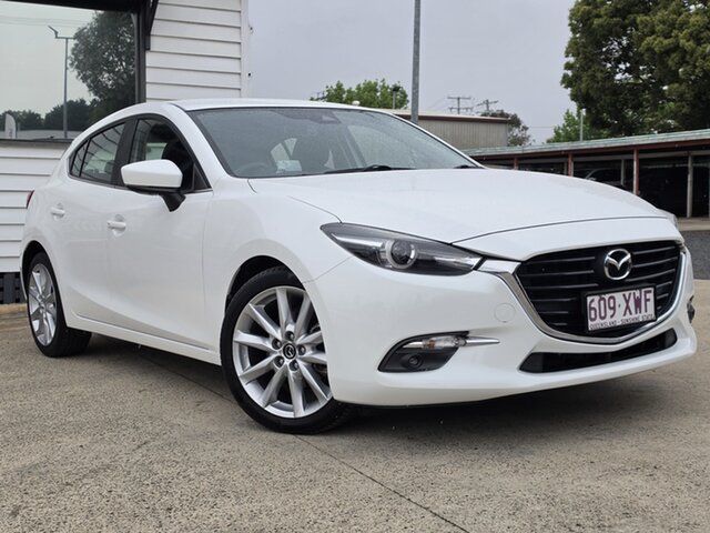 Used Mazda 3 BN MY17 SP25 GT Toowoomba, 2017 Mazda 3 BN MY17 SP25 GT White 6 Speed Automatic Hatchback