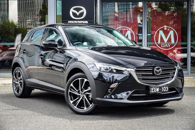 Demo Mazda CX-3 DK2W7A G20 SKYACTIV-Drive FWD Evolve South Melbourne, 2025 Mazda CX-3 DK2W7A G20 SKYACTIV-Drive FWD Evolve Jet Black 6 Speed Sports Automatic Wagon