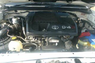2013 Toyota Hilux KUN26R MY12 SR5 Double Cab White 4 Speed Automatic Utility
