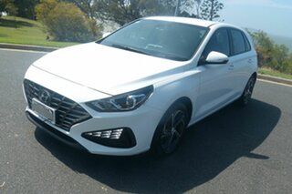 2021 Hyundai i30 PD.V4 MY22 White 6 Speed Sports Automatic Hatchback.