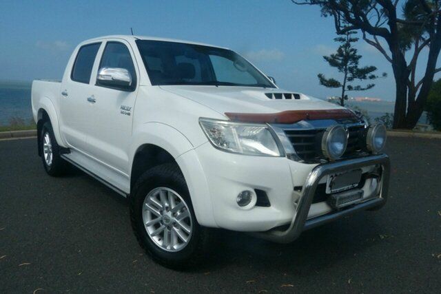Used Toyota Hilux KUN26R MY12 SR5 Double Cab Gladstone, 2013 Toyota Hilux KUN26R MY12 SR5 Double Cab White 4 Speed Automatic Utility